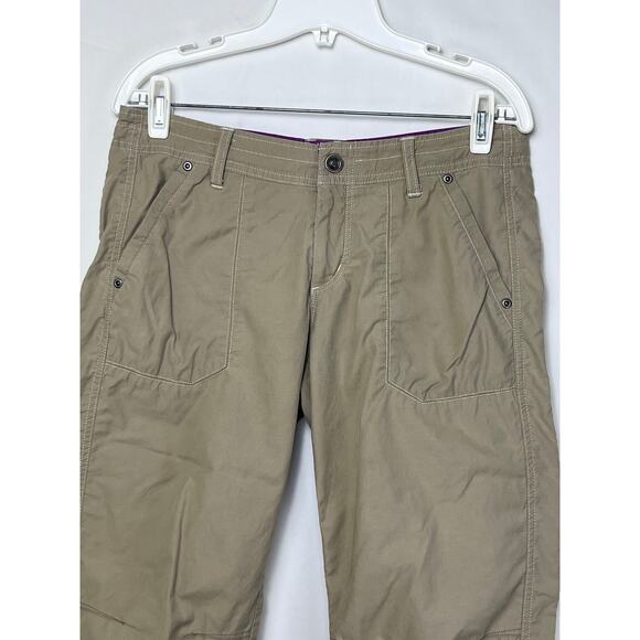 Kuhl Women's Size 6 Tan Cropped Pants Hiking Trails Outdoors Vacation Athleisure - Picture 9 of 9